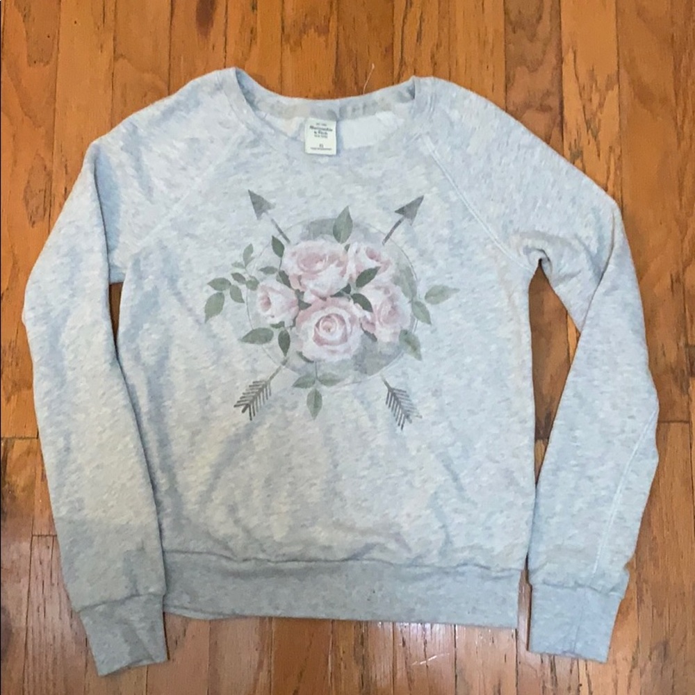 NWOT Abercrombie & Fitch AF Rose Sweatshirt XS